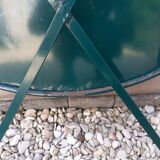Folding iron garden table