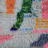 Tapis marocain berbère boujad multicolore moderne