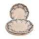 Set of 4 hollow plates Saint Amand and Hamage, Byzantine model