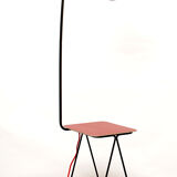 1950s French floor lamp in scoubidou