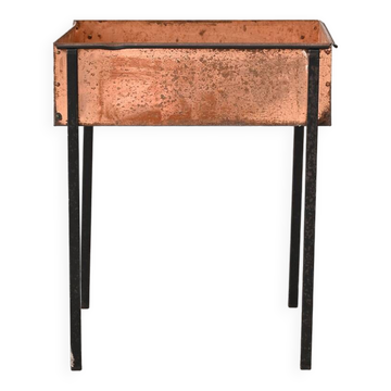 Vintage metal planter