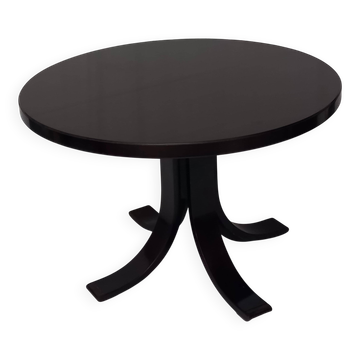 Table ronde extensible en bois, années 60