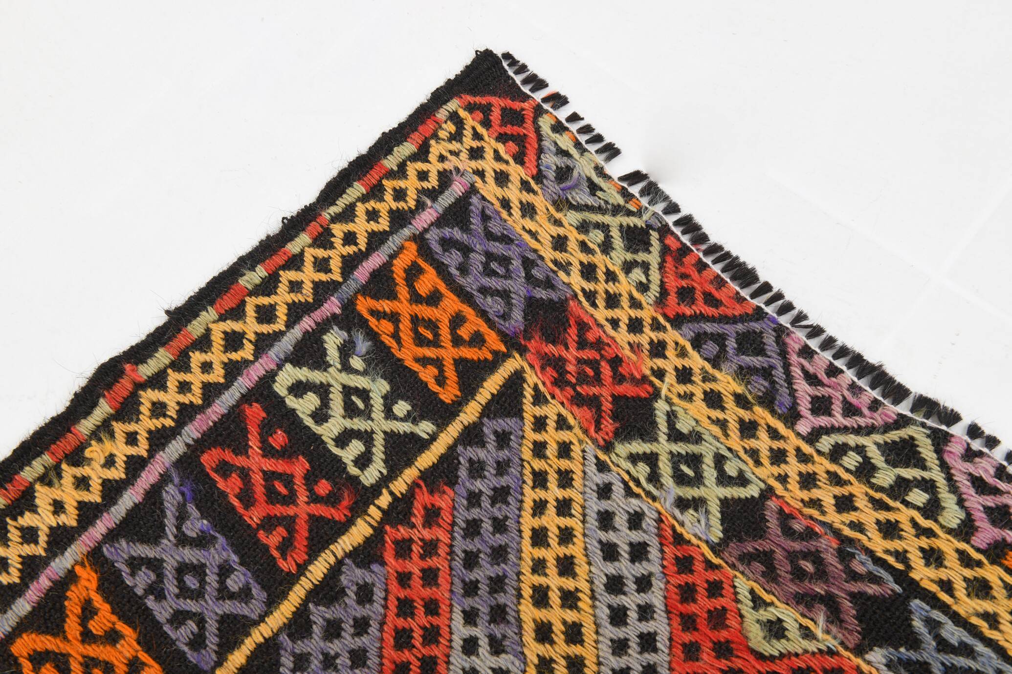 5x8 Yellow & Red Handmade Kilim Rug, 150x247Cm