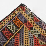 5x8 Yellow & Red Handmade Kilim Rug, 150x247Cm