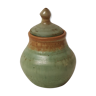 Pot with water green enamelled sandstone lid