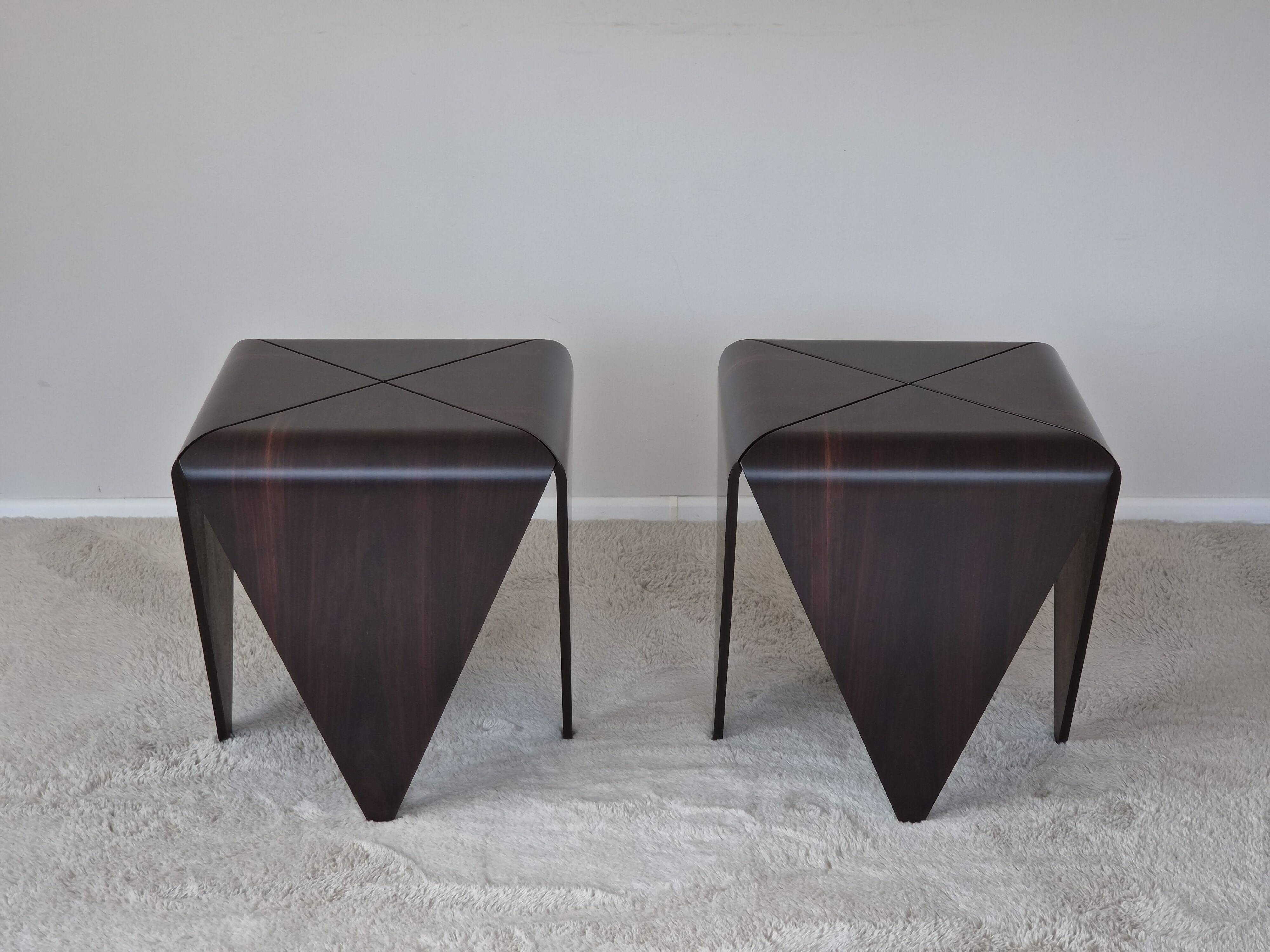 Petalas Side Tables by Jorge Zalszupin, Rosewood
