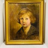 tableau: Portrait de jeune fille début 20ème siècle