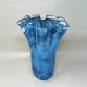 1970s Exquisite "Fazzoletto" Murano Glass Vase by Dogi. Made in Italy