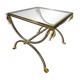 Neoclassical curule side tables by Maison Jansen, France, 1970s.