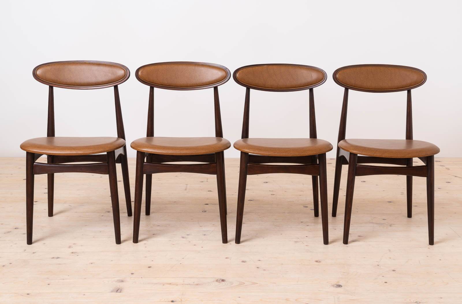 Set of 8 Dining Chairs by Fredrik Kayser for Viken Møbelfabrikk, model no.