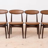 Set of 8 Dining Chairs by Fredrik Kayser for Viken Møbelfabrikk, model no.
