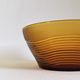 Amber glass salad bowl Duralex France vintage