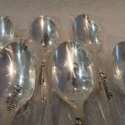 6 cuillères à soupe en métal argenté Christofle modèle Atlantide