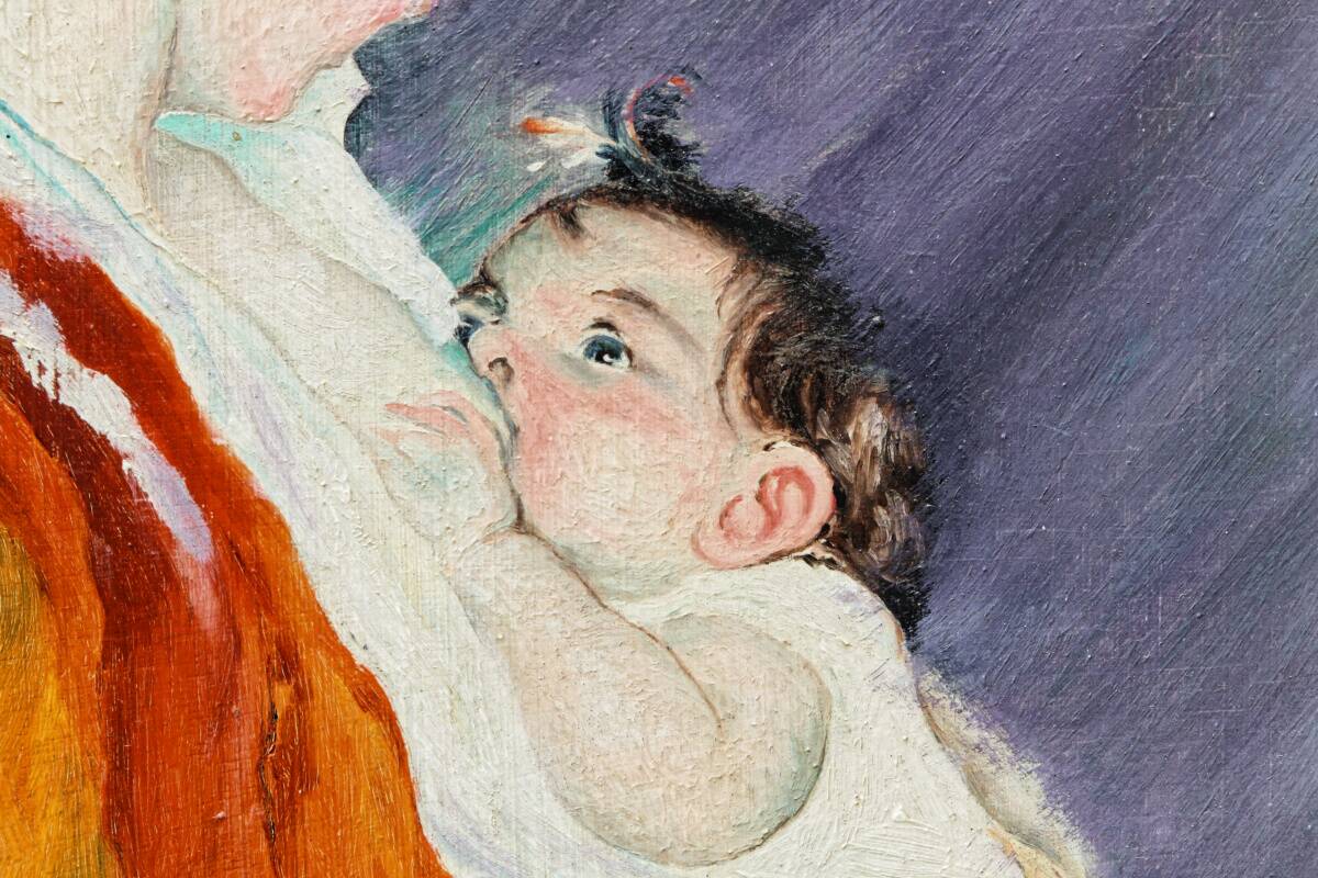 “Louise breastfeeding her child", after Mary Cassatt, 1939