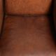 Very interesting sheepskin Art Deco design armchair with a great design