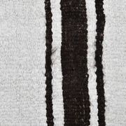 White Brown Striped Turkish Runner Rug, 70x310Cm