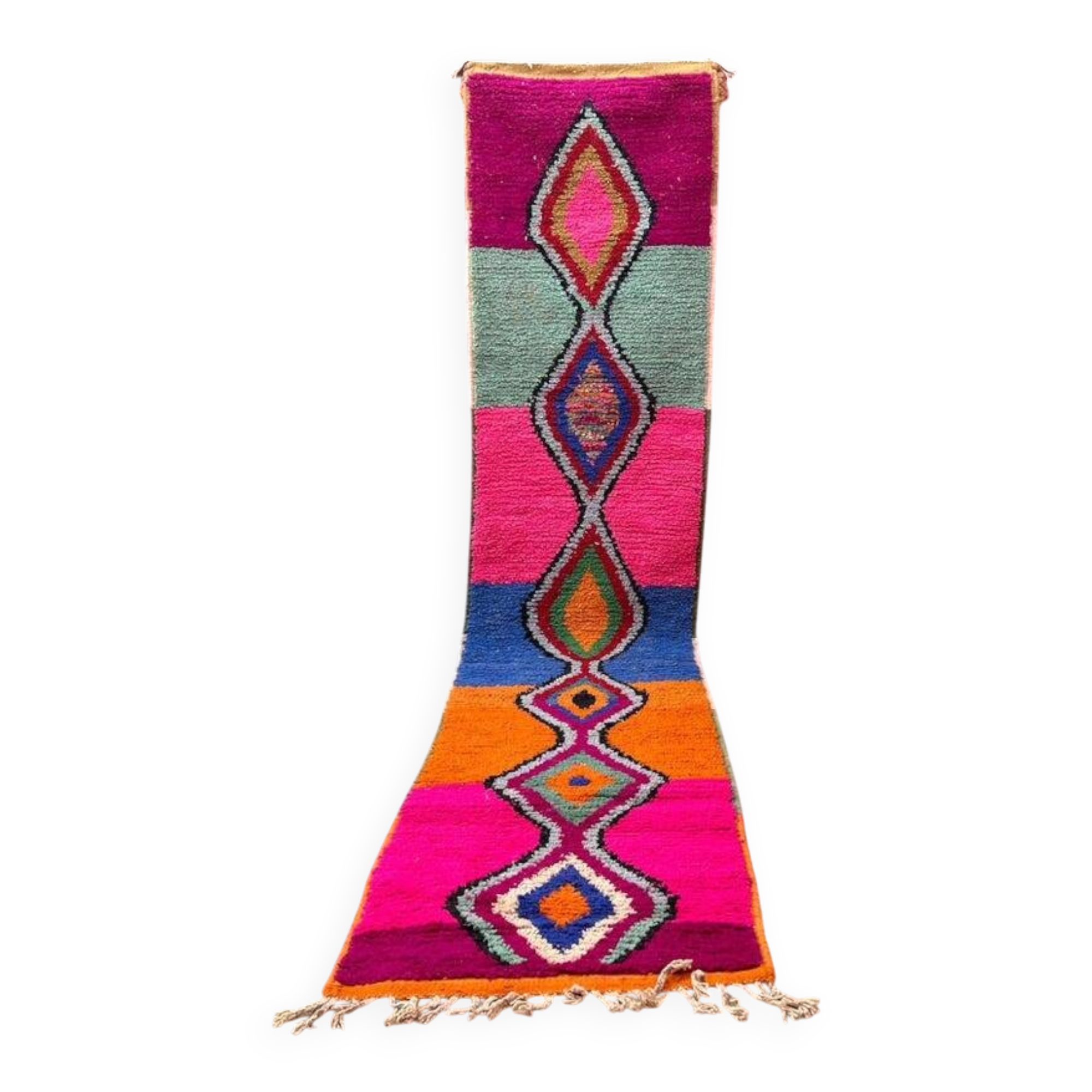 Handmade runner rug 350cm x 70cm