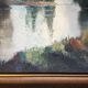 Huile sut toile "L'île Champagne à l'Isle-Adam" par FRANCKI