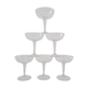 Lot de 6 coupes à champagne en cristal