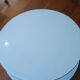 Table basse STRIND par Ehlen Johansson pour IKEA, verre opalin et chrome