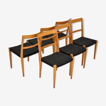 Set of 6 dinning chairs  Bruno Mathsson Mimat Mi 401