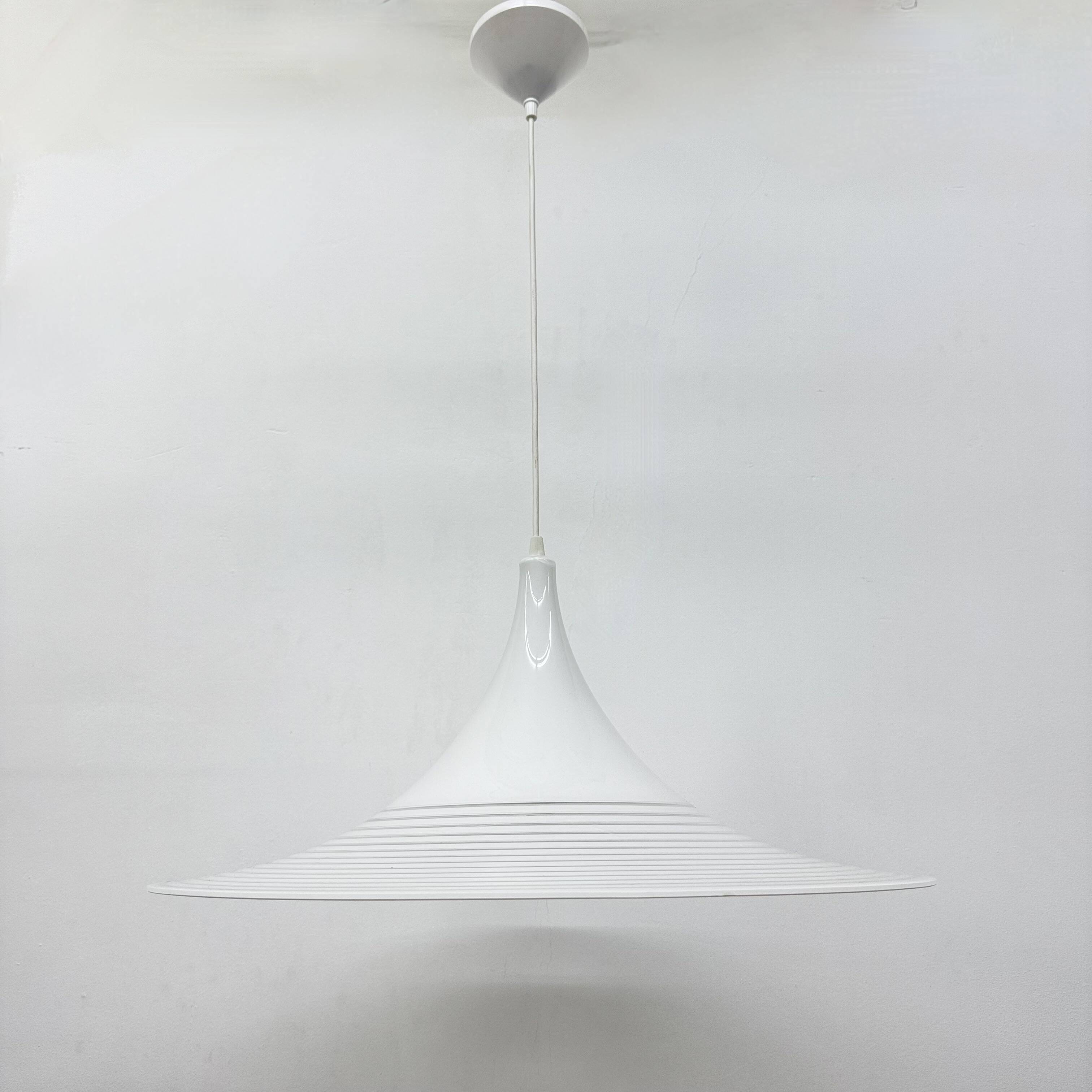 Vintage lucite hanging lamp By Meblo Guzzini, 1980’s