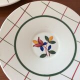 Set of 5 cups and 5 under cup old gien model tamaris