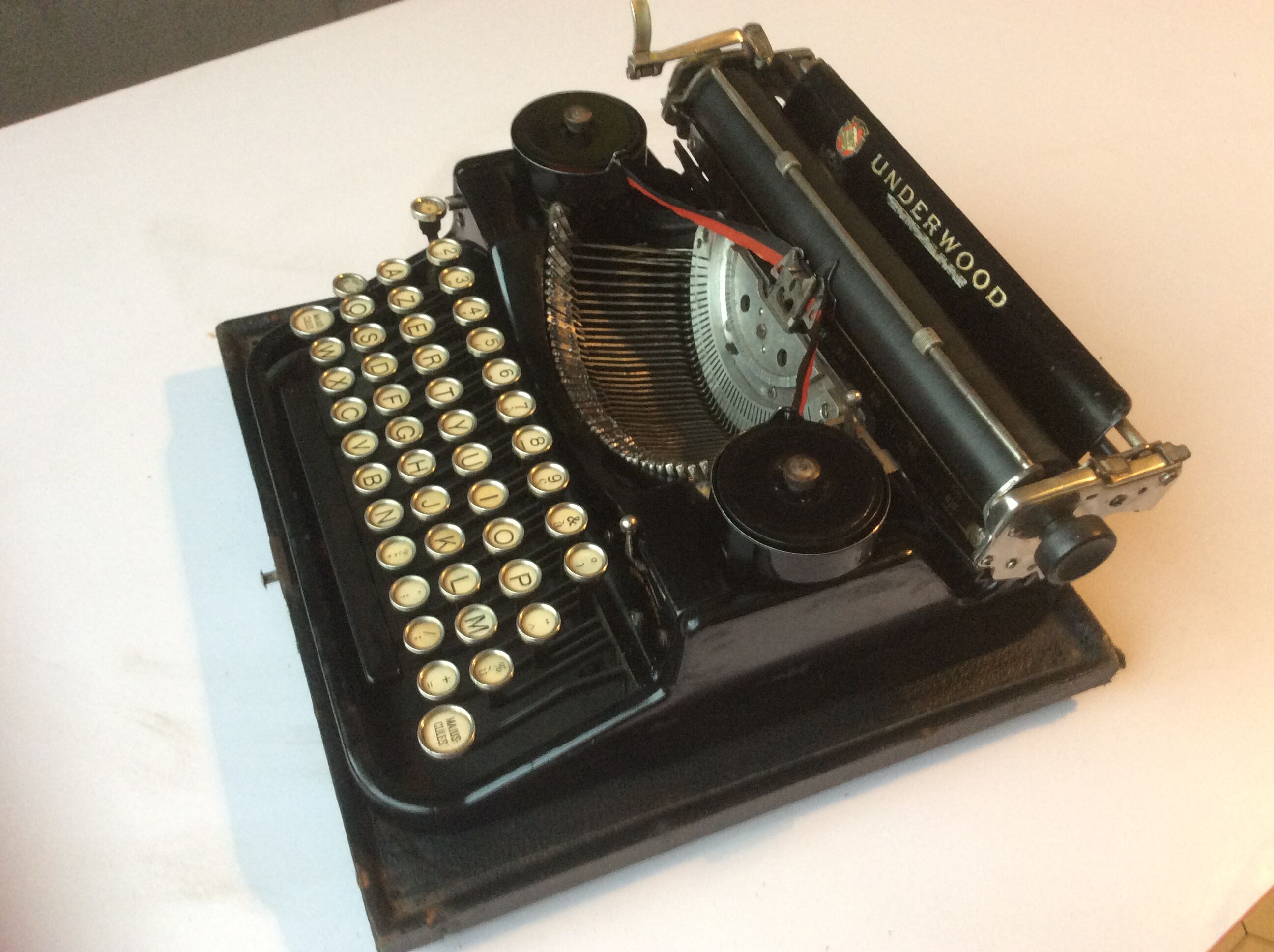 Ancient Underwood portable typewriter