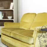 Vintage velvet sofa