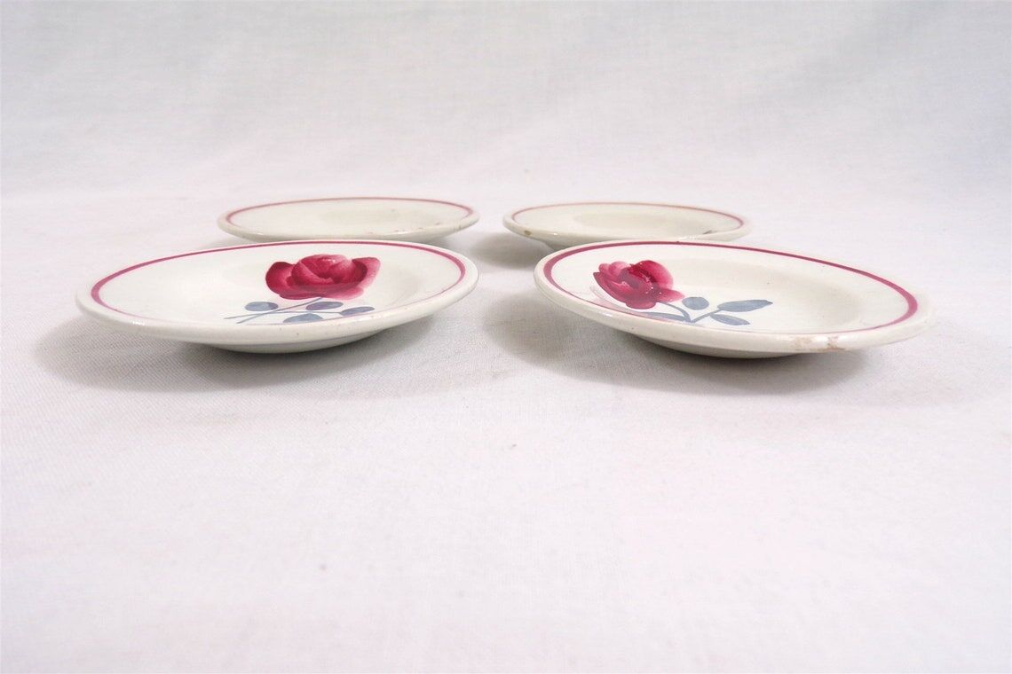 Dinette crockery doll's house ceramic 10 pieces vintage France