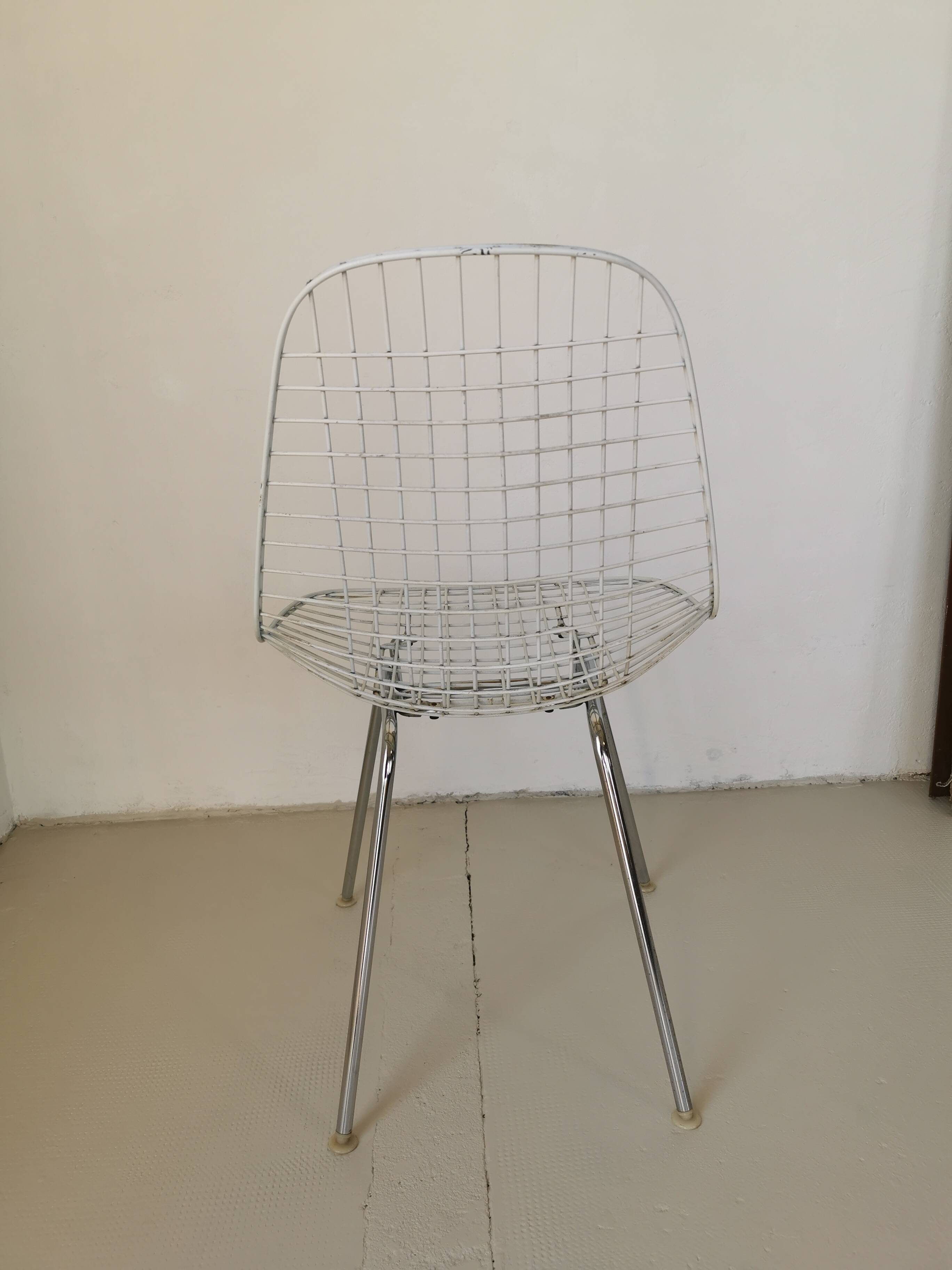 Eames DKX wire chair for Herman Miller