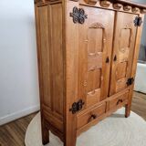 Vintage design solid oak sideboard
