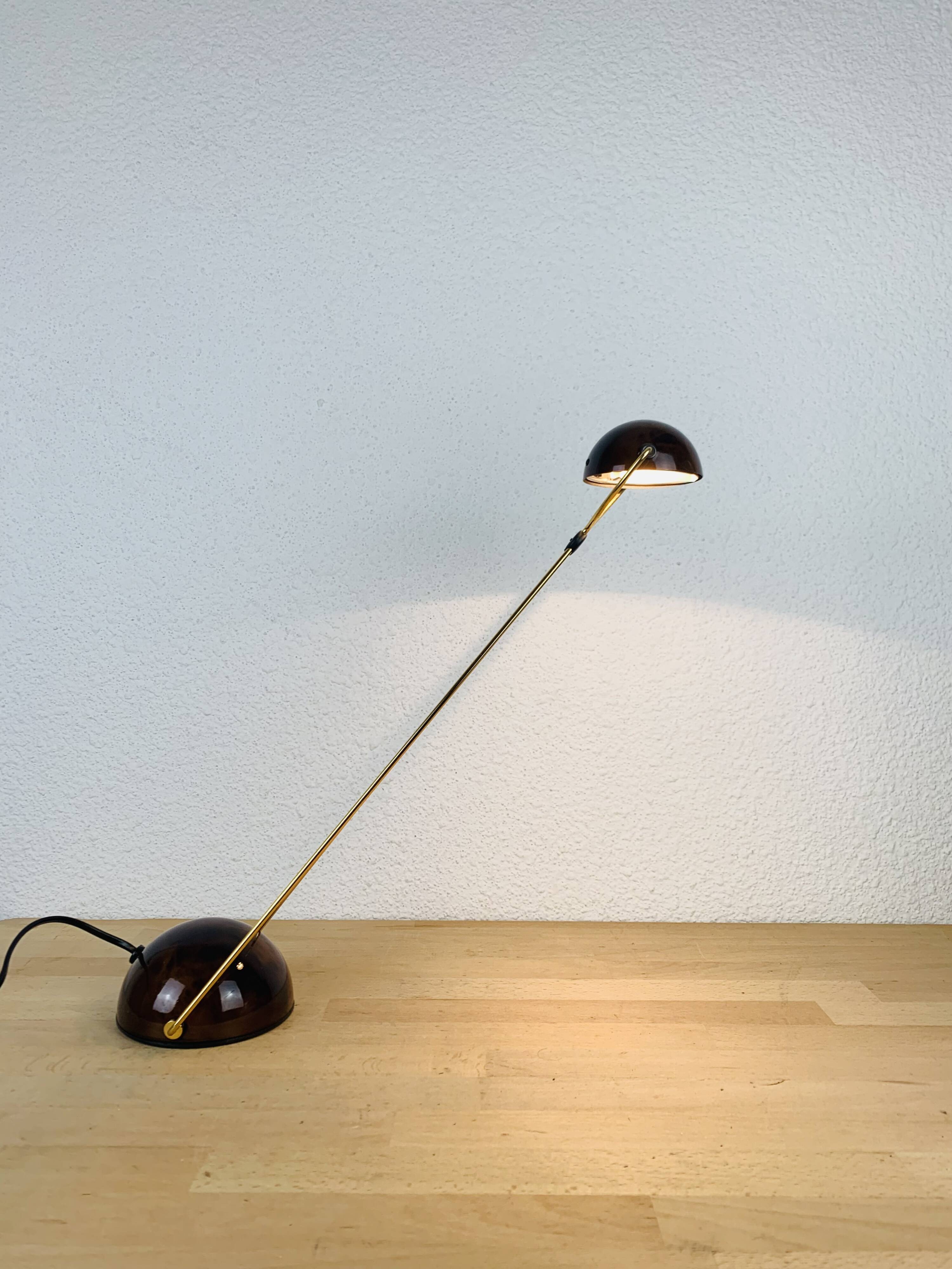 Meridiana lamp by Paolo Piva for Stefano Cevoli, tortoiseshell