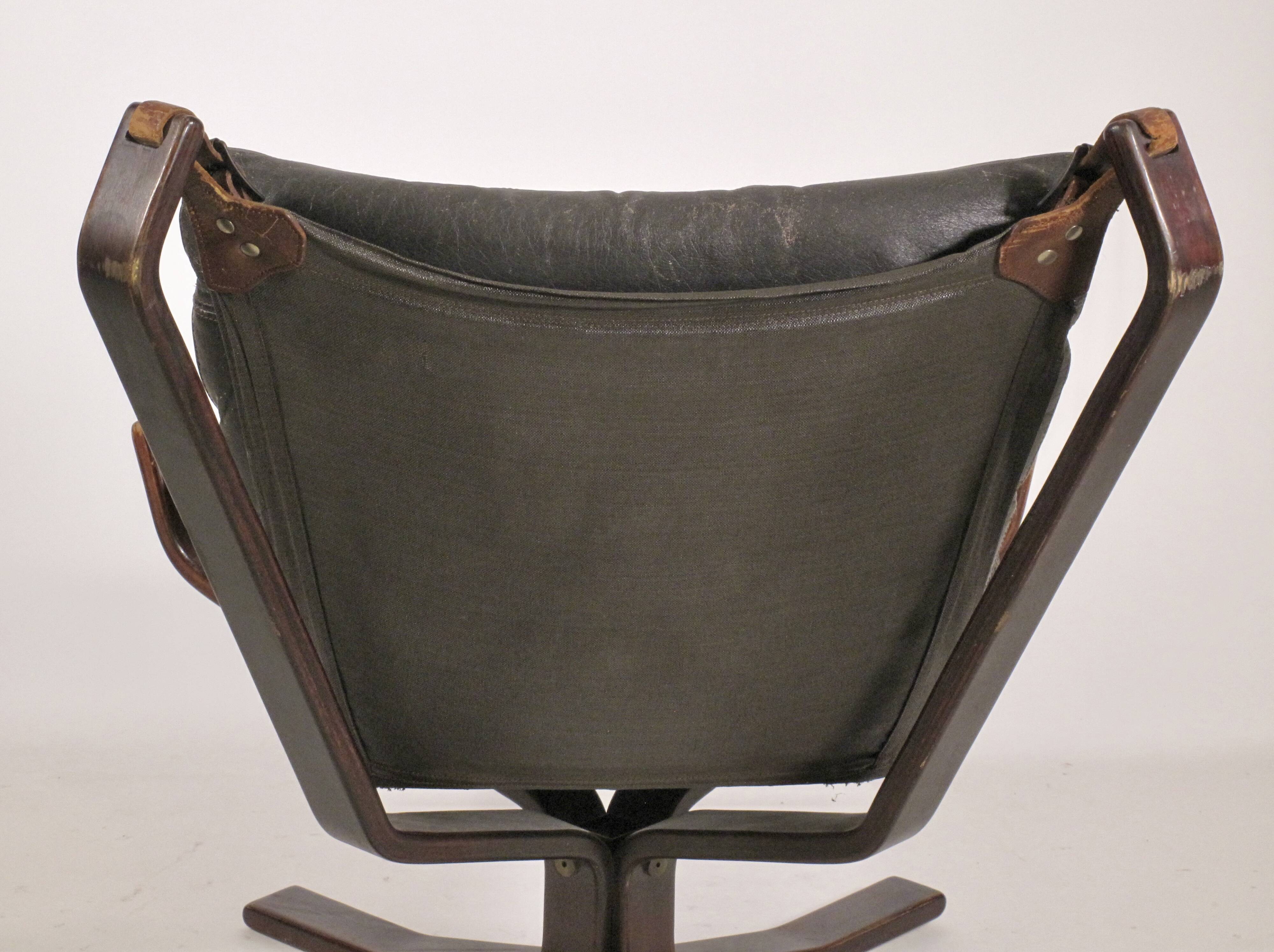 Fauteuil "falcon" de Sigurd Ressel, Norvège 1970