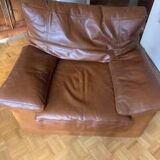 very comfortable leather armchair
