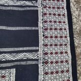 Traditional blue Berber blue kilim rug handmade - 180x105cm