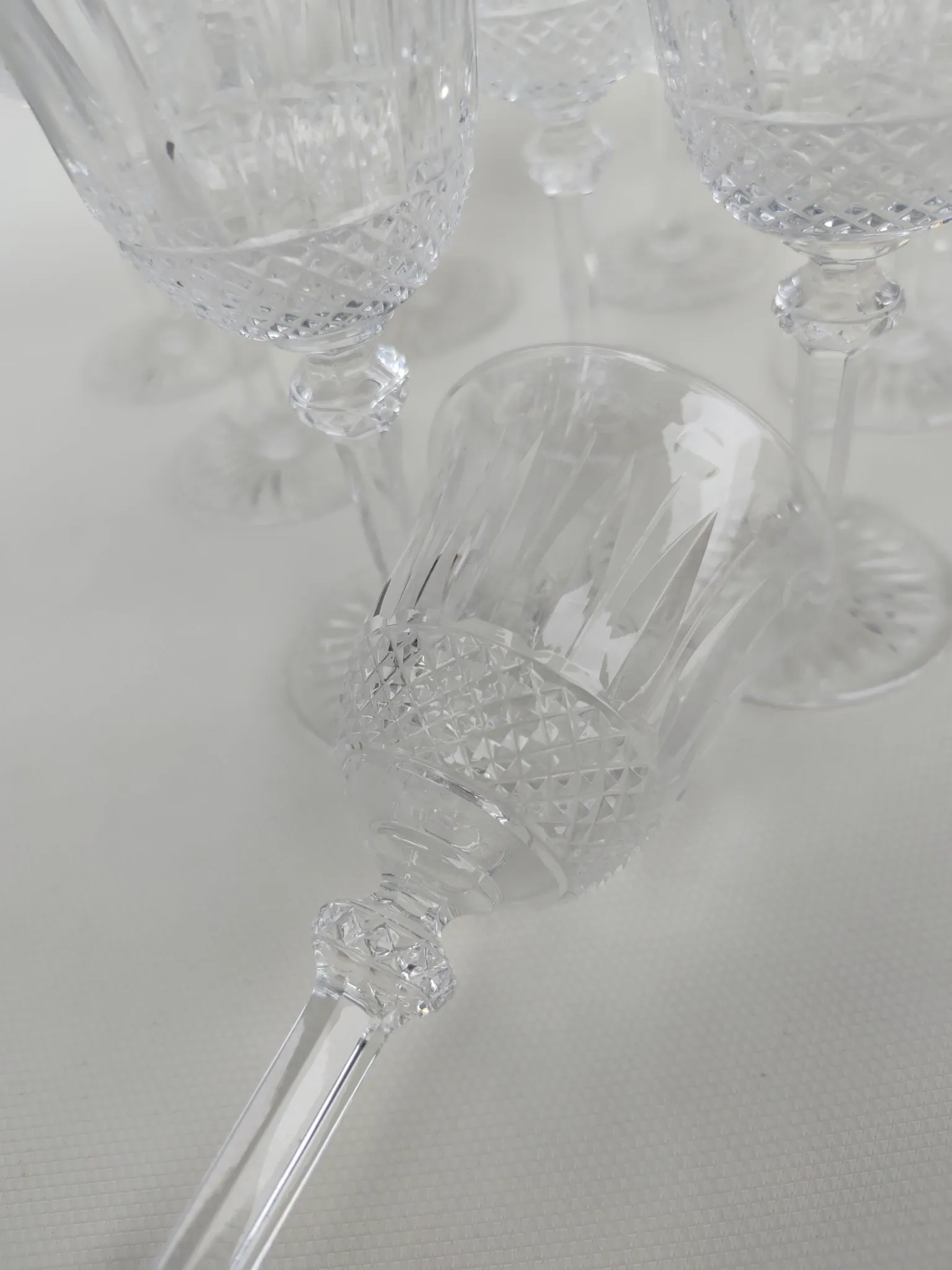 10 crystal glasses from Saint Louis, Tommy model, 15 cm.