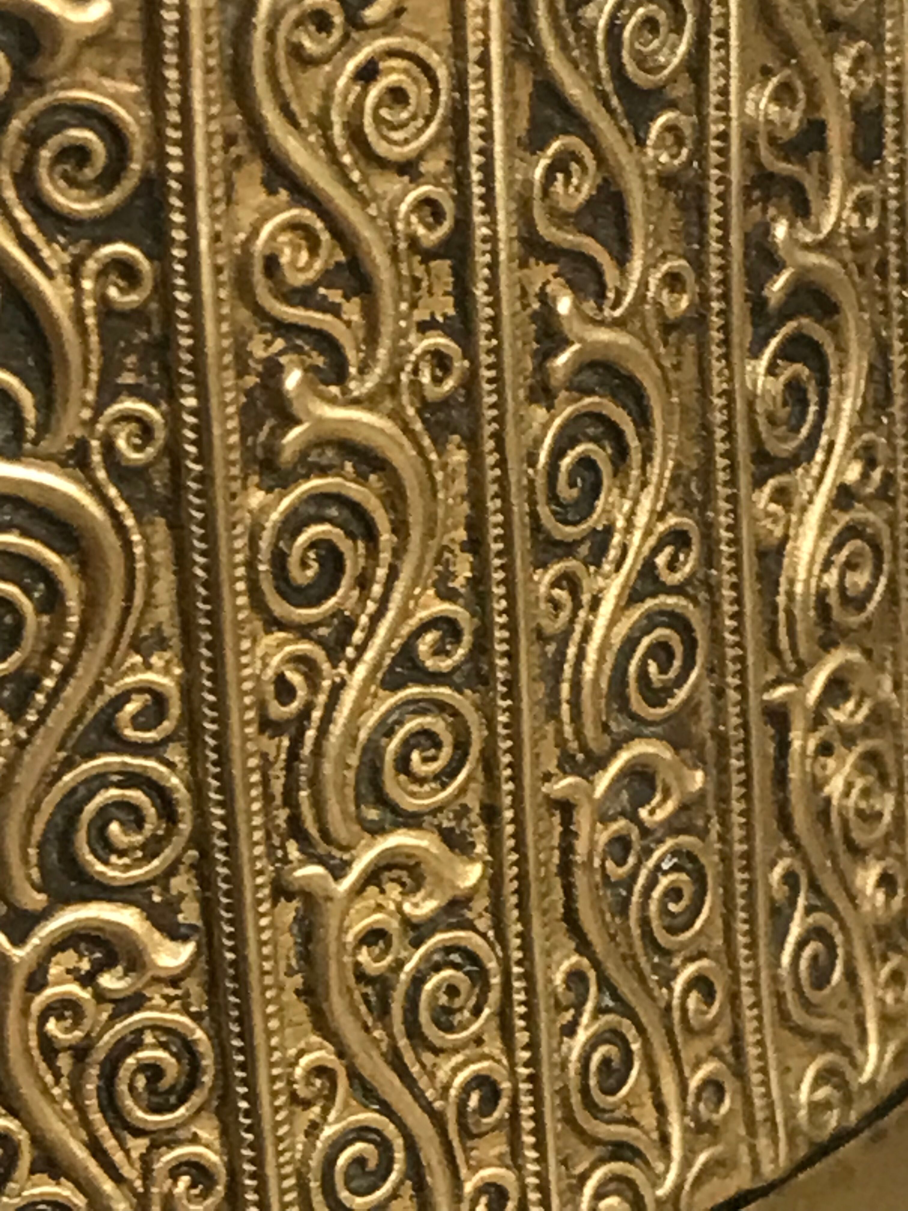 Brass standing ashtray
