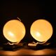 1930s Pair of Art Deco Chrome Plated Table Lamps, Czechoslovakia