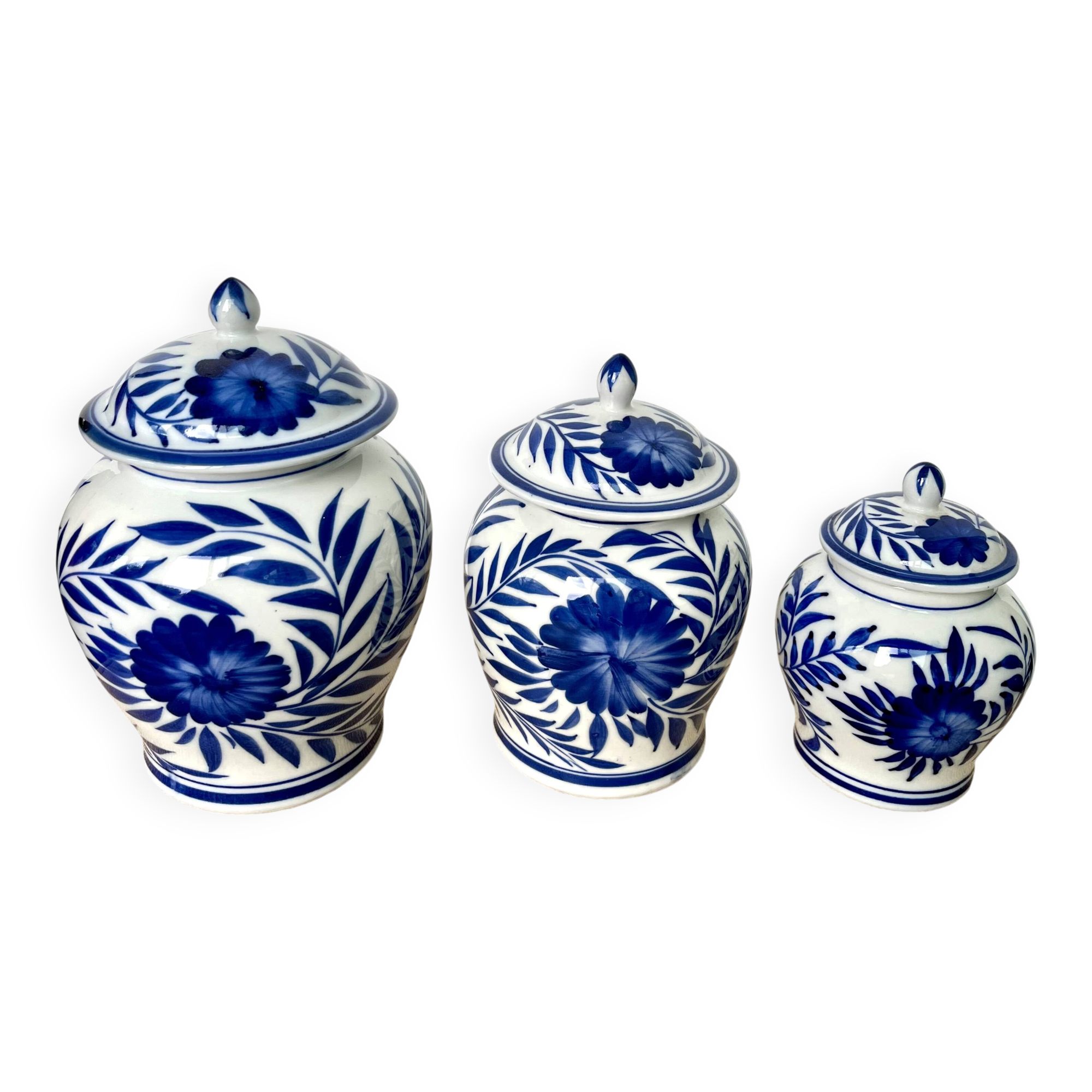 Covered pots porcelain sweet jars