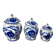 Covered pots porcelain sweet jars