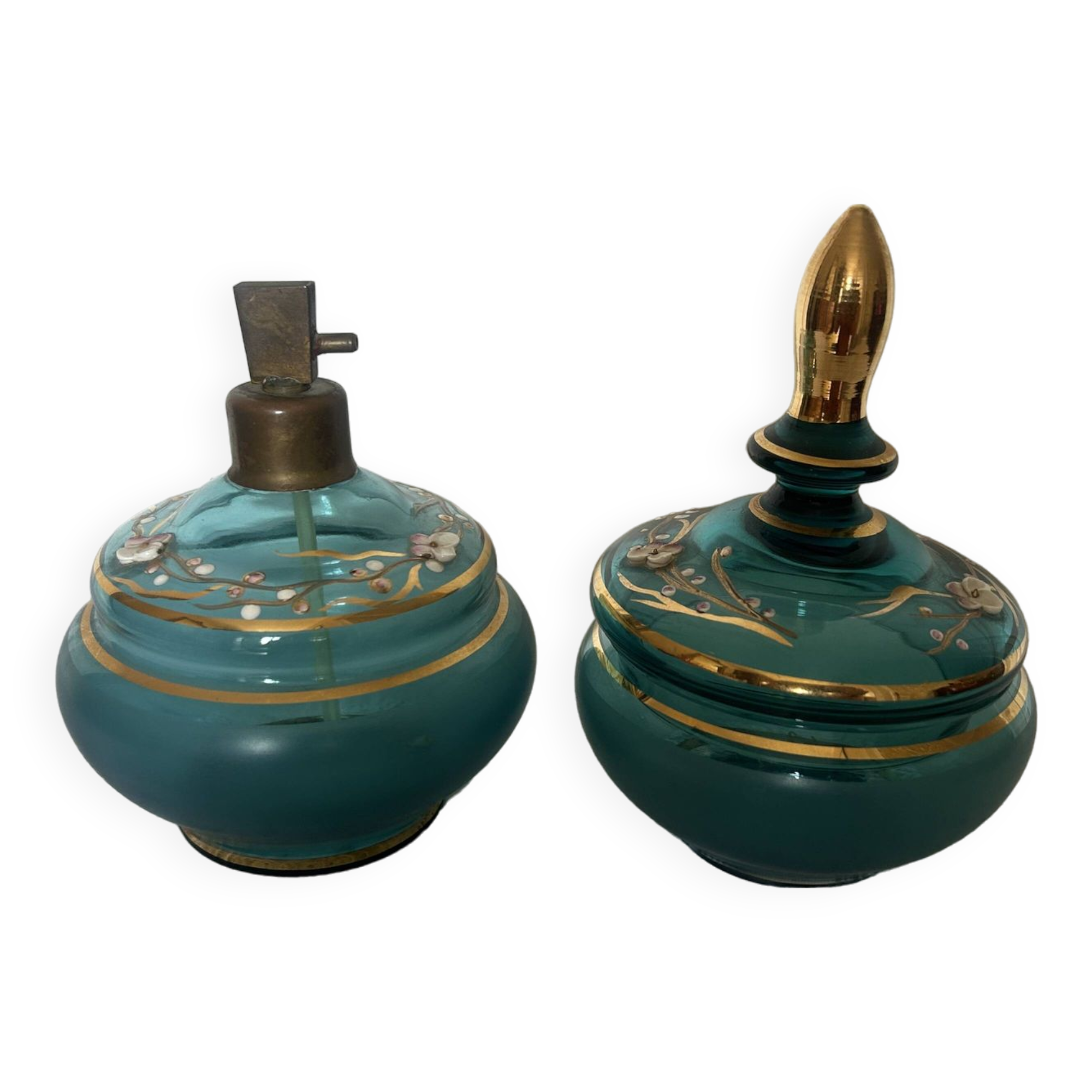 Antique bottle and pot