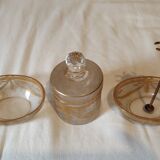 Saint Louis crystal toiletry set