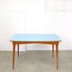 Mid-century Italian Wooden Dining Set of 5 in Blue