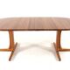 Table à manger ronde extensible 2x 'Hune' - teck massif - design danois