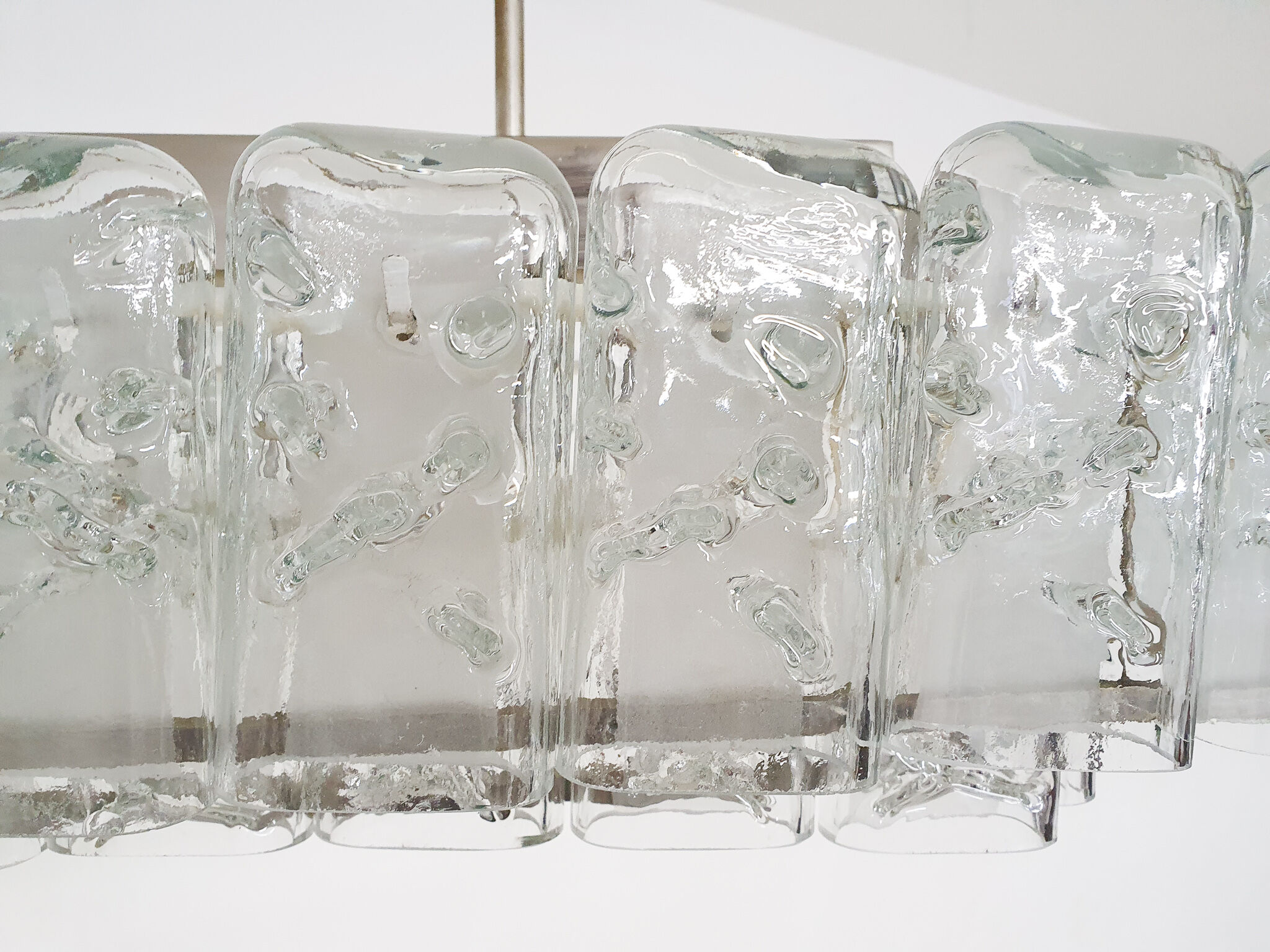 Glass chandelier by Doria, Germany 1960s