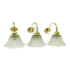 CIZ ART DECO set of wall lamps in the Art Nouveau style