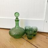 Carafe and polished glasses Made in Italy