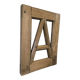 Cadre en bois vintage lettre A