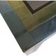 Coffee table in chromed metal and brass